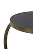 Tisch | Beistelltisch BUBISA small - Glas schwarz / antik bronze