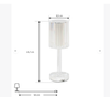 Lampe | Akku - LED Tischleuchte Louane - transparent