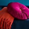 Textilien | Kuschel- / Zierdecke Mohair - orange