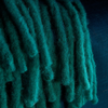 Textilien | Kuschel- / Zierdecke Mohair - türkis 