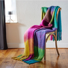 Decke | Zier-/ Kuscheldecke Mohair - bunt kariert