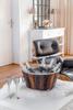 Champagnerkühler | Montgomery – Recyceltes Teakholz & Edelstahl