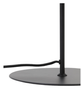 Lampe | Tischleuchte MAVERICK - Mattschwarz /Rauchglas/Groß