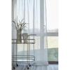 Gardine | Fertig-Gardine Cheryl - weiss/grau gestreift 