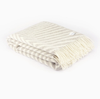 Decke | Wolldecke / Woolen Blanket Leaves - Limestone 
