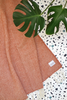 Decke | Wolldecke / Kuscheldecke  Herringbone - Terracotta