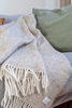 Decke | Wolldecke / Kuscheldecke Pickstitch - Limestone