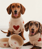 Tierbedarf | 2er Set Cozy Hearts Futternapf – 14 cm 