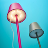 Lampe | Wiederaufladbare LED Stehleuchte LYS -  magenta