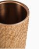 Wein Accessoire | Weinkühler aus Rattan in Altgold