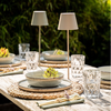 Lampe | Wiederaufladbare LED Tischleuchte LYS - taupe