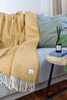 Decke | Wolldecke / Kuscheldecke Herringbone - Amber