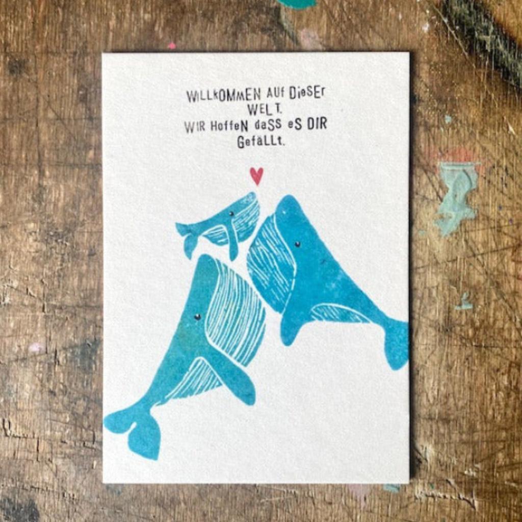 KUNST KIOSK Postkarte WILLKOMMEN