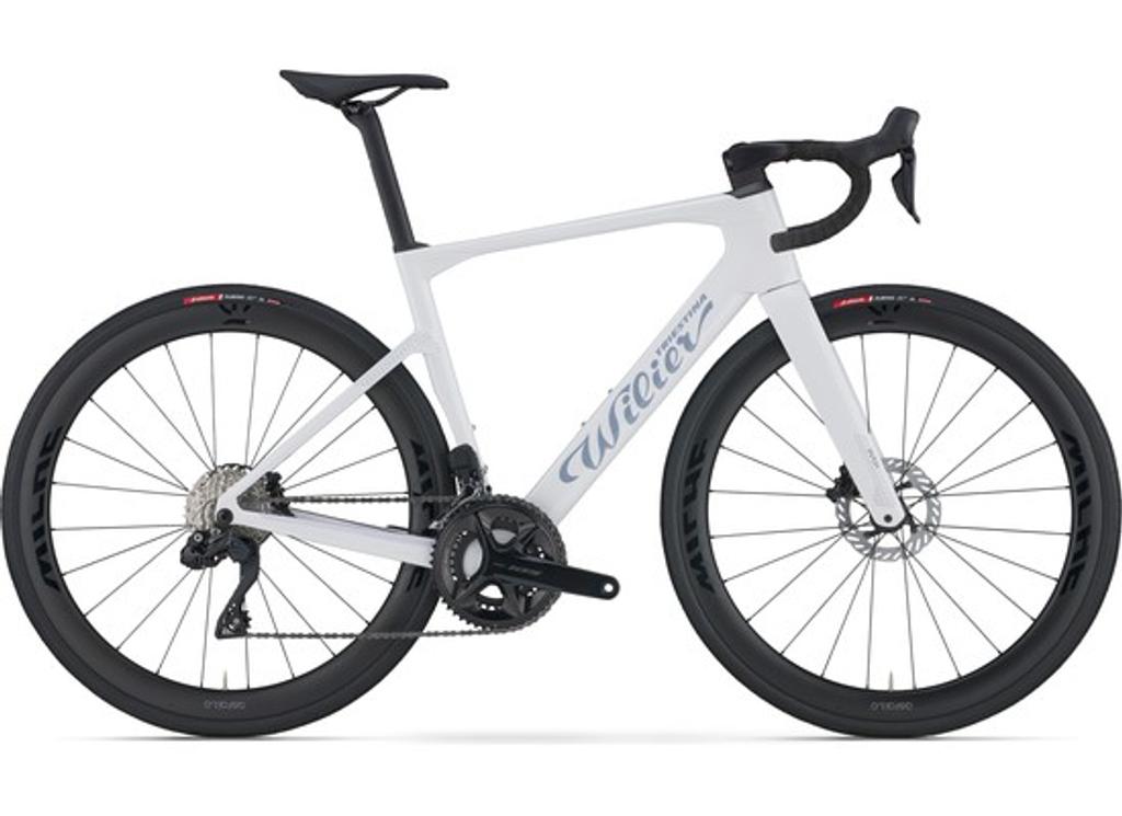 WILIER RAPIDA 105 DI2 / Gr. M / Miche ASFALTO Carbon Laufräder / WEEKEND WHITE GLOSSY