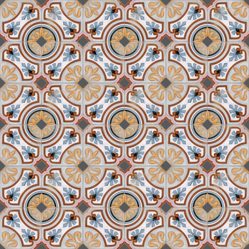 Vives Vodevil Octogono Diglas Multicolor 20x20