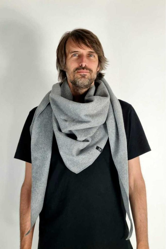 LUMEN ORGANIC Maxituch BIO-BAUMWOLLFLEECE grau