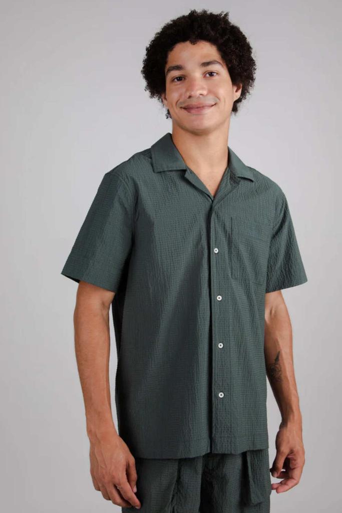 BRAVA Kurzarmhemd SEERSUCKER OVERSHIRT