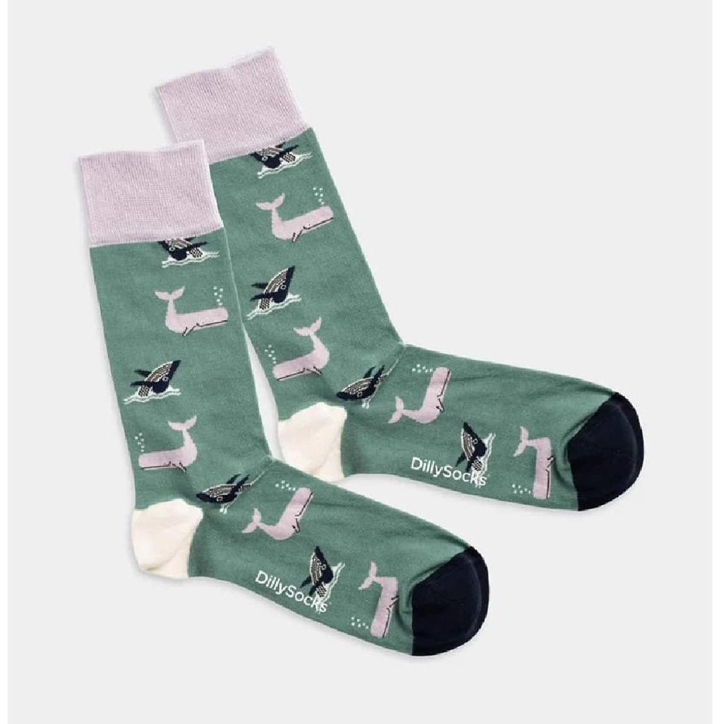 DILLYSOCKS Socken WHALE PARTY