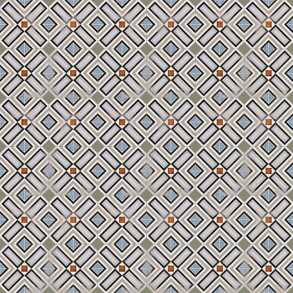 Dekorfliese Vodevil Octogono Ritter Multicolor 20x20