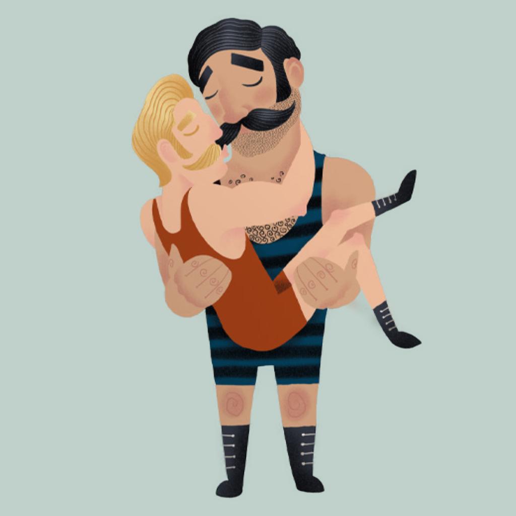 SEHR SEHR NICE Postkarte PRIDE STRONG