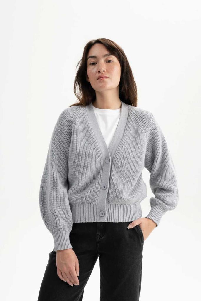 MELA Strickjacke BHUMA grey melange