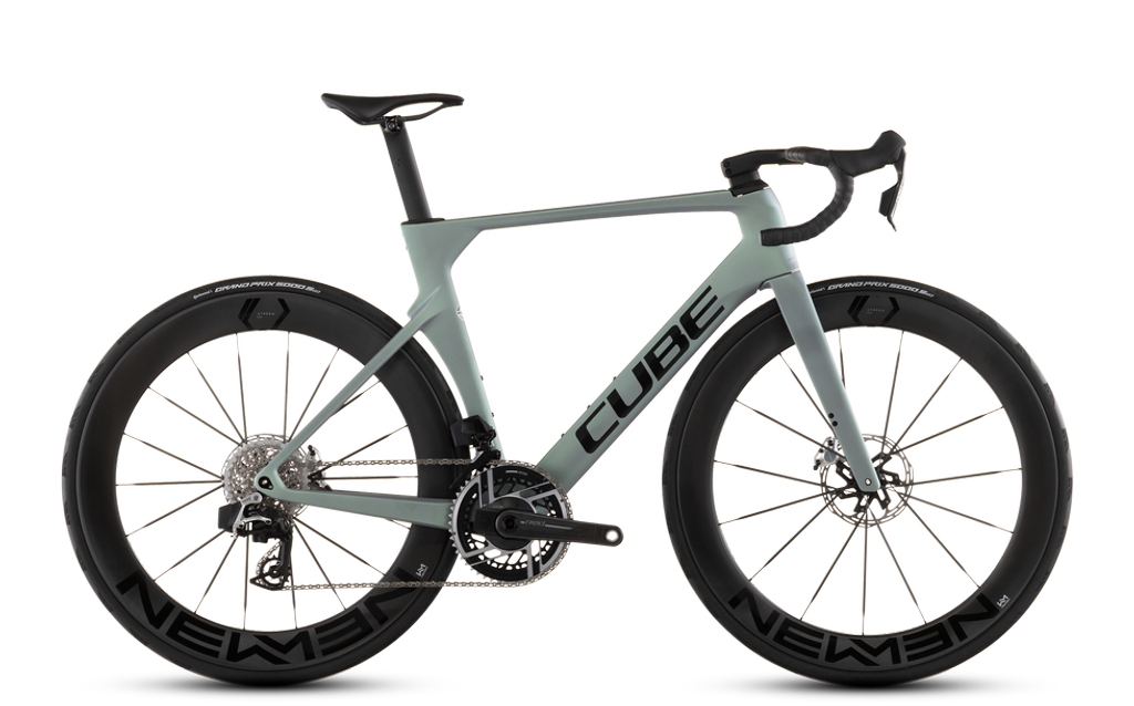 Cube Litening AERO C:68X SLX / Gr. 54 cm / SRAM RED E1 AXS / Newmen Streem S.60/66 VONOA Carbon / seagrey´n´black