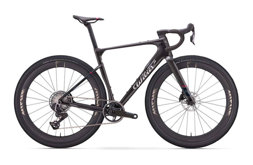 WILIER Rave SLR ID2 / Gr. L / Glitch Black - Glossy / GRX DI2 1X12 / MICHE GRAFF AERO 48