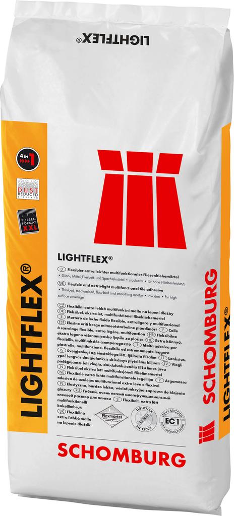 Schomburg LIGHTFLEX grau, multifunktionaler Flexmörtel 15 kg