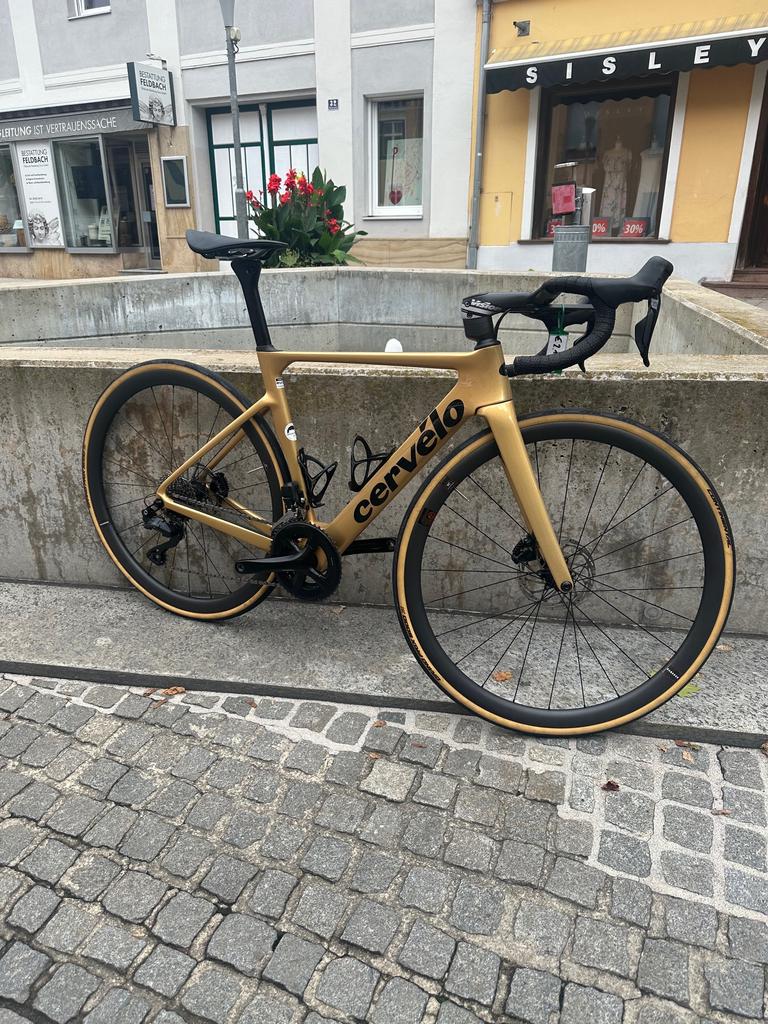 CERVELO Soloist 105 DI2 / Gr. 51 cm  / RESERVE 34/37 Carbon Laufradsatz/ Farbe: Gold Dust / Gebraucht