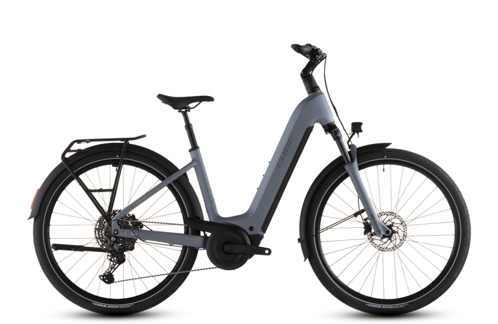 CUBE Touring Hybrid Pro 800 / Gr. 46 cm / easy entry / pearlgrey´n´grey / 2026