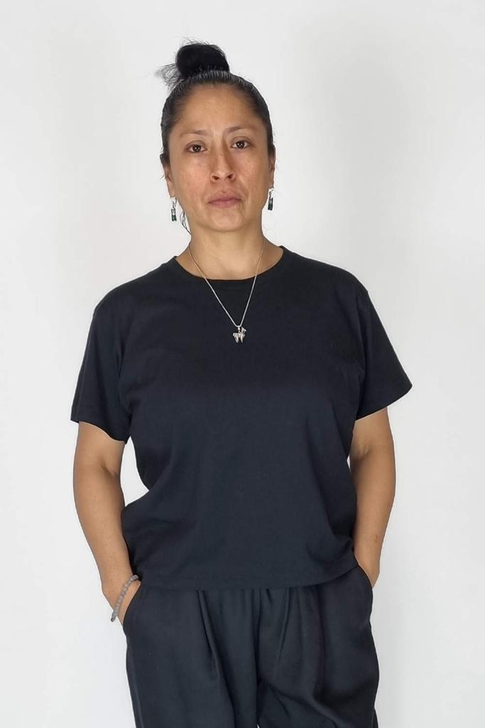 Vegan √ Nachhaltig √ Fair √ EARTH POSITIVE T-Shirt, kurz, W10 schwarz