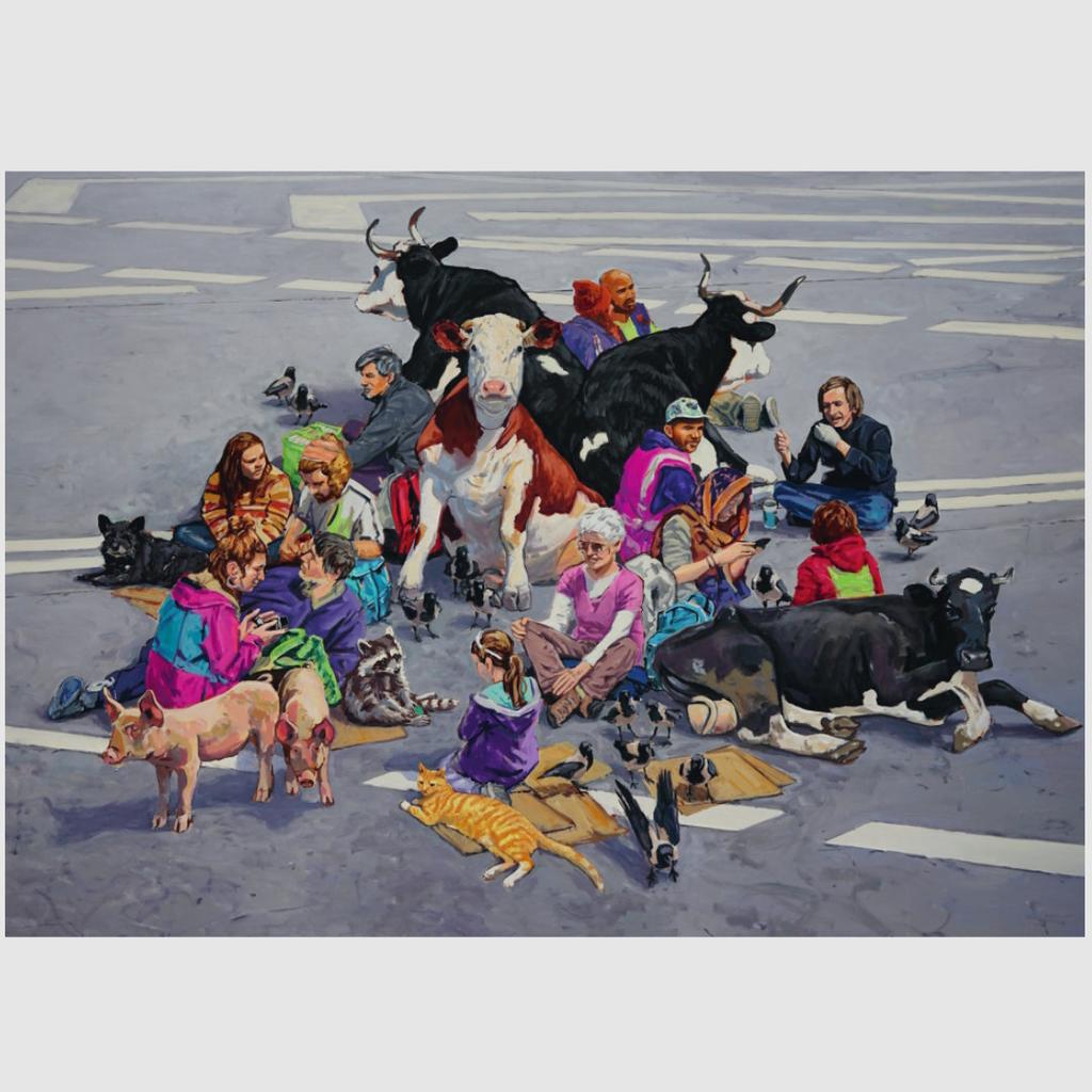 HARTMUT KIEWERT Postkarte NO CARS GO