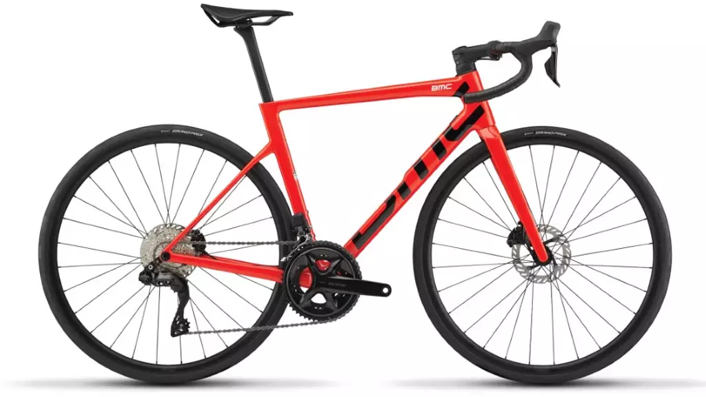 BMC Teammachine SLR TWO / Gr. 56 cm / Neonrot / Shimano 105 DI2 / 2027