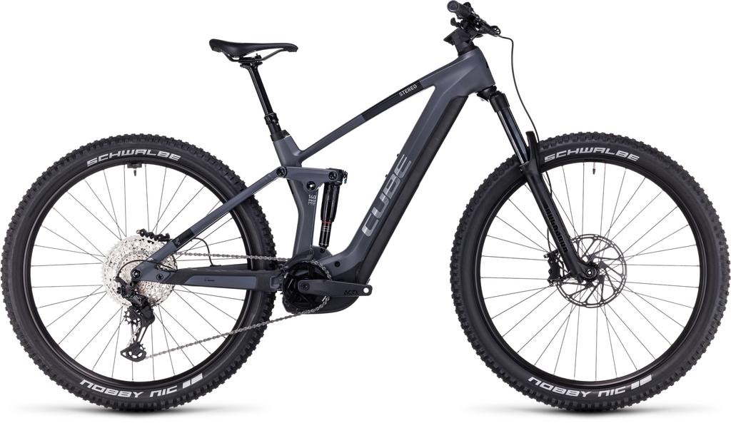 Cube Stereo Hybrid 140 HPC Race 750 grey´n´chrome / RH L