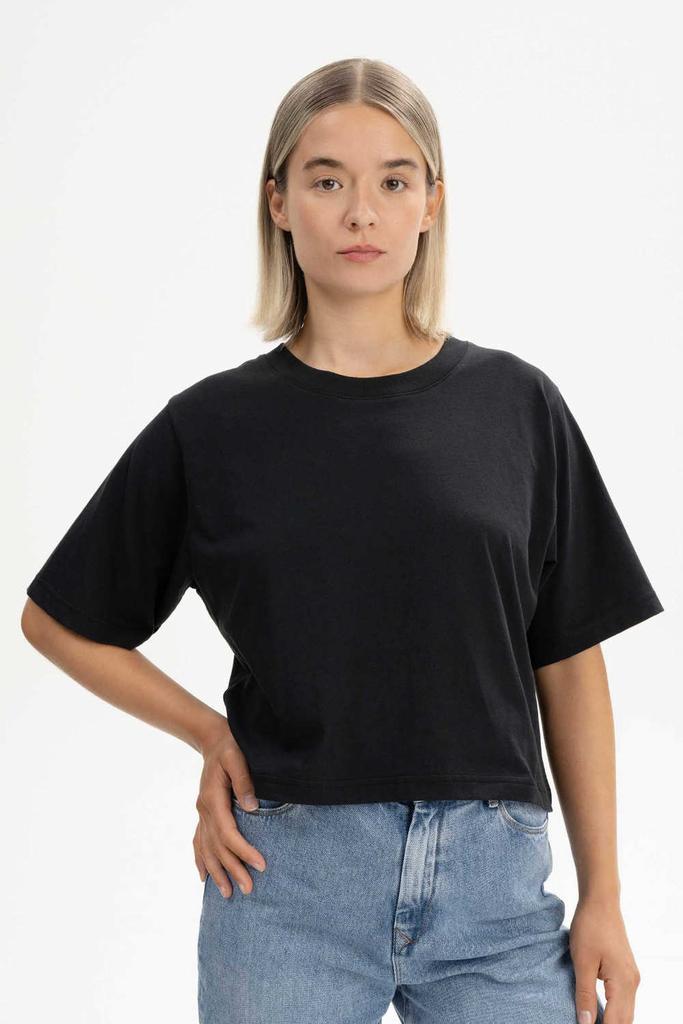 MELA T-Shirt cropped  DESNA schwarz
