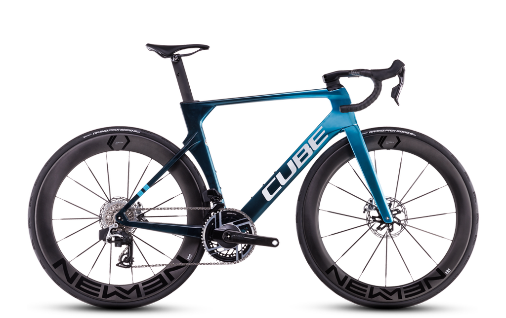 Cube Litening AERO C:68X SLX / Gr. 54 cm / SRAM RED AXS / NEWMAN Streem S.60/66 VONOA Carbon / chromeblue´n´liquidblue / 2025