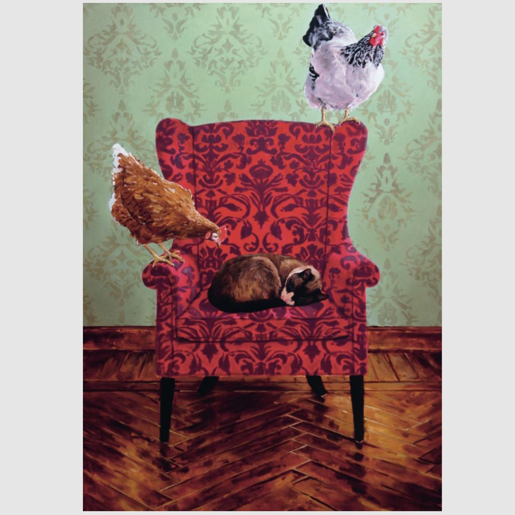 HARTMUT KIEWERT Postkarte SESSEL