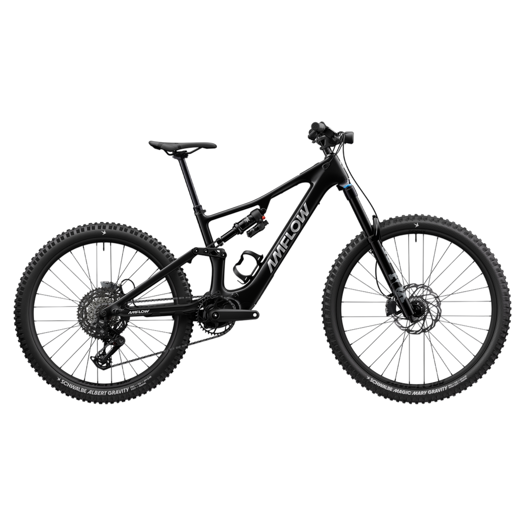 AMFLOW PX Carbon / Gr. M / schwarz / 150 Nm / Neuer Avinox M2S Motor / 700 Wh 