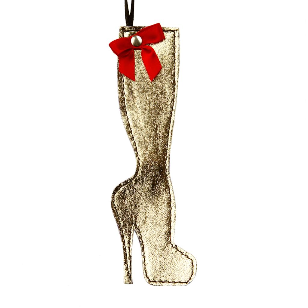 Lederanhänger Stiefel Glamour