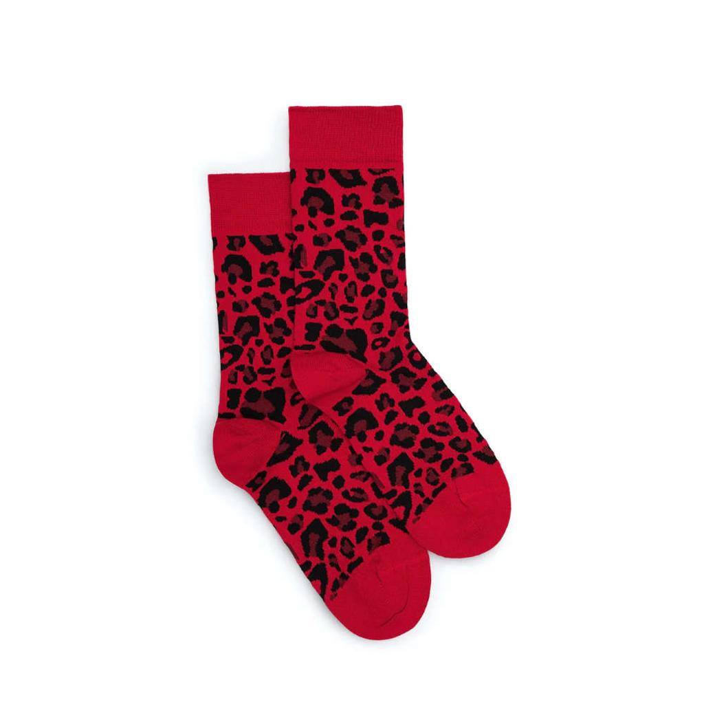 NATURAL VIBES Socken RED LEOPARD