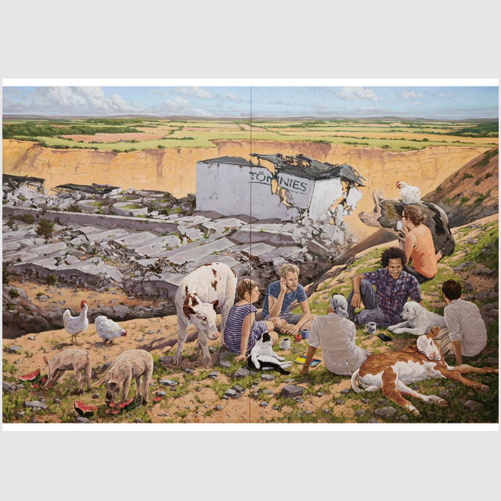 HARTMUT KIEWERT Postkarte HÜGEL