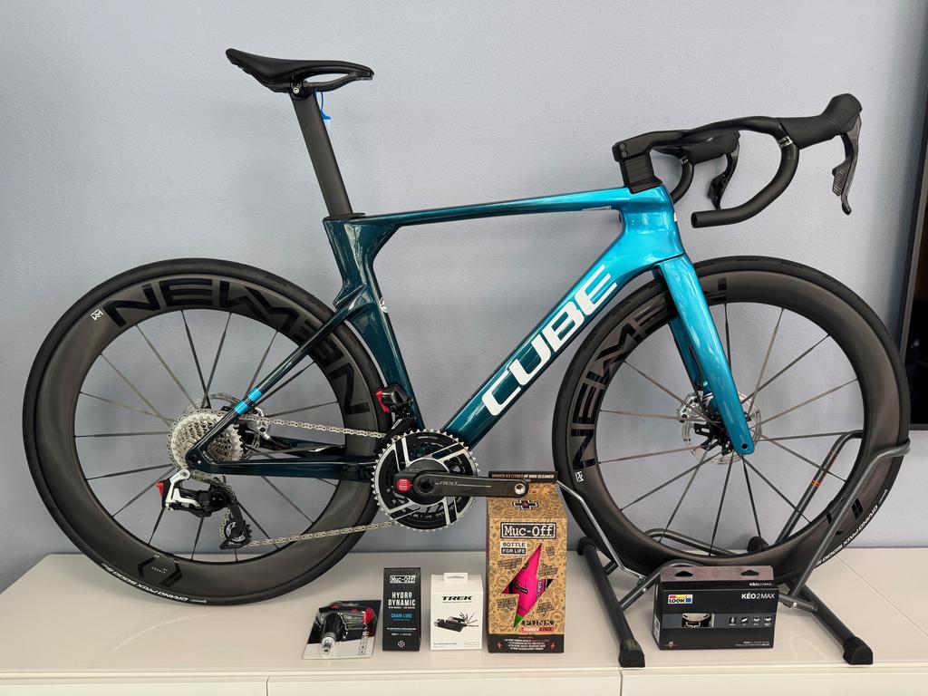 Cube Litening AERO C:68X SLX / Gr. 54 cm / SRAM RED AXS / NEWMAN Streem S.60/66 VONOA Carbon / chromeblue´n´liquidblue / 2025 / inkl. kostenlosem ZR SEASON PACKAGE