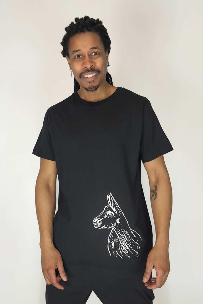 VUNDERLAND T-Shirt ZIEGE 6 schwarz