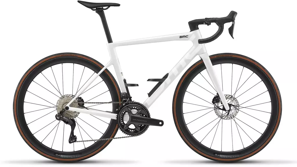 BMC Teammachine SLR 01 SIX / Gr. 51 cm / Stealth White / Shimano Ultegra DI2 / 4iiii Powermeter