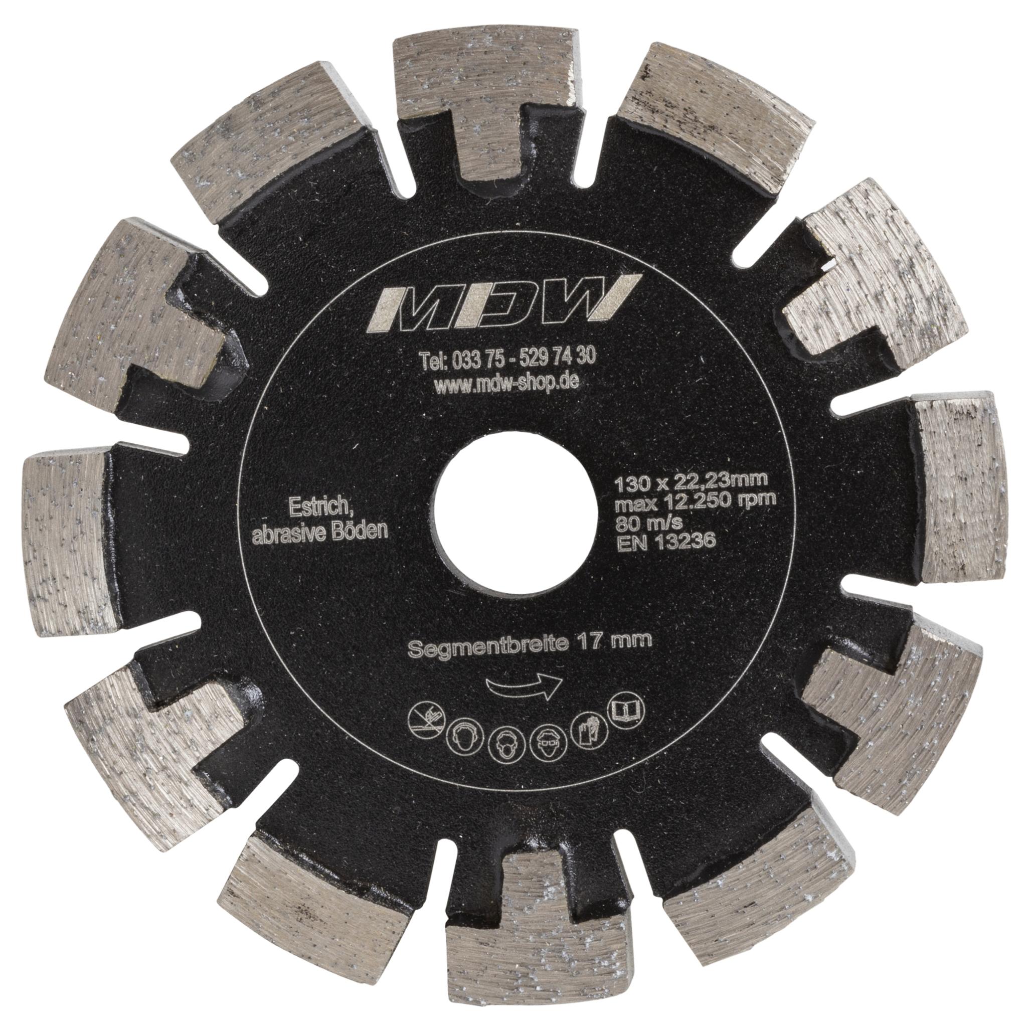 Diamant-Frässcheibe V-Beton 125 mm Breite 17 mm Aufnahme 22,23 mm