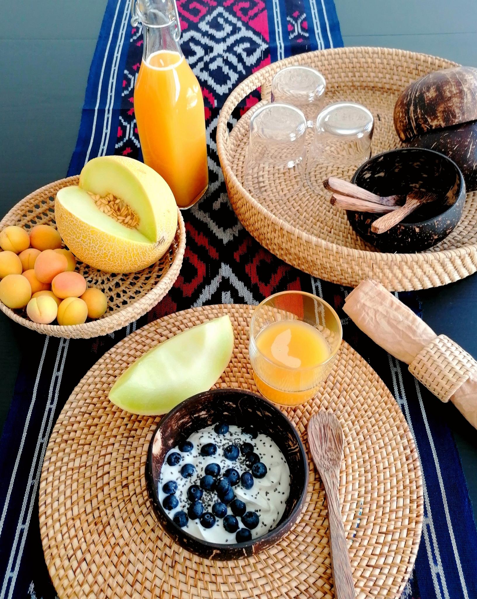 Rattan Tischset rund  Lombok Goods