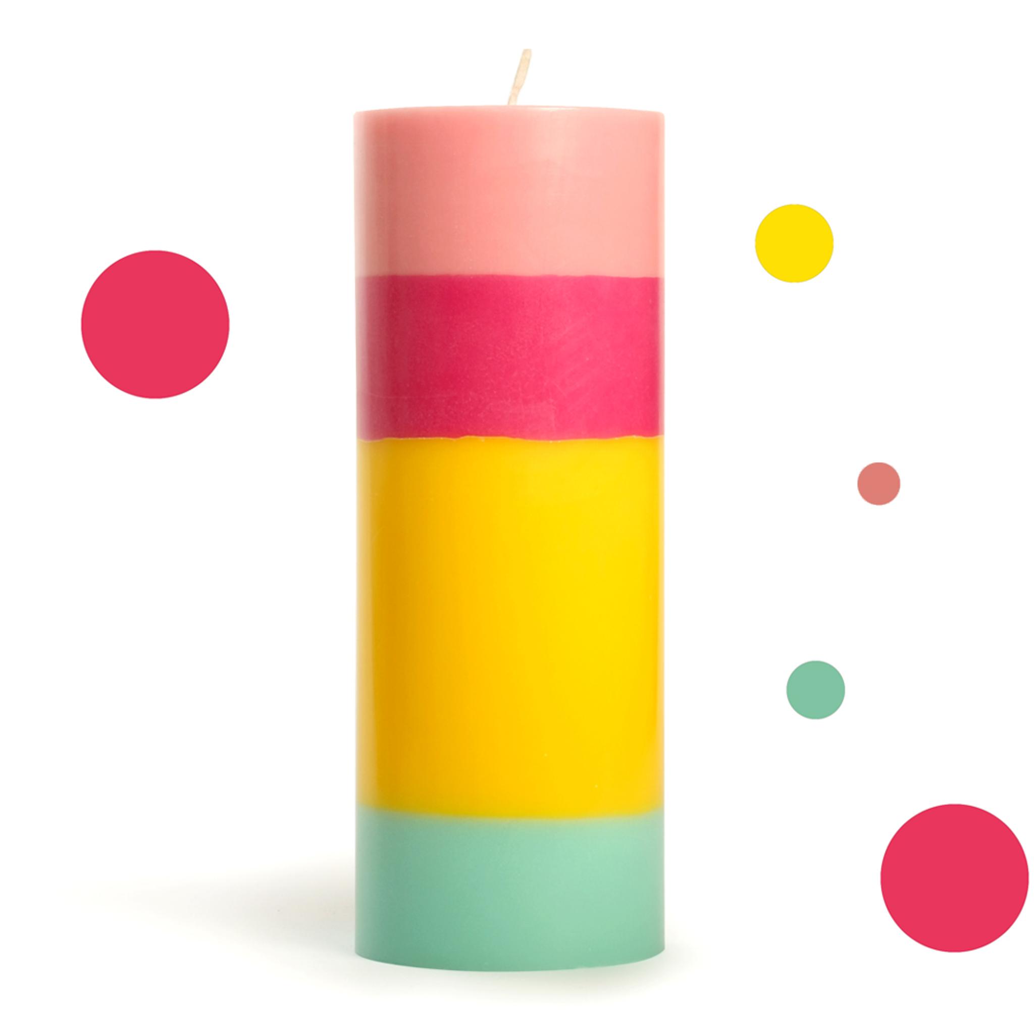 Große bunte Kerze Hooray – Heipl Berlin