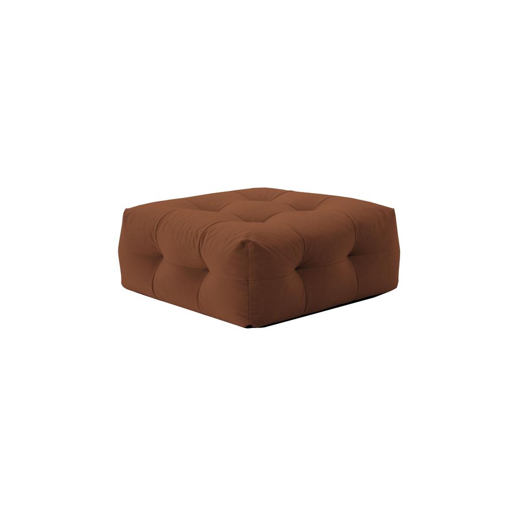 Bequemer Sofahocker mit modularem Aufbau und modernem skandinavischen Design in braun - Pouf NOT-A-SOFA