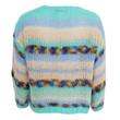 BLACK COLOUR Cardigan BCLAGOON 1201-AM - aqua-pastell gestreift