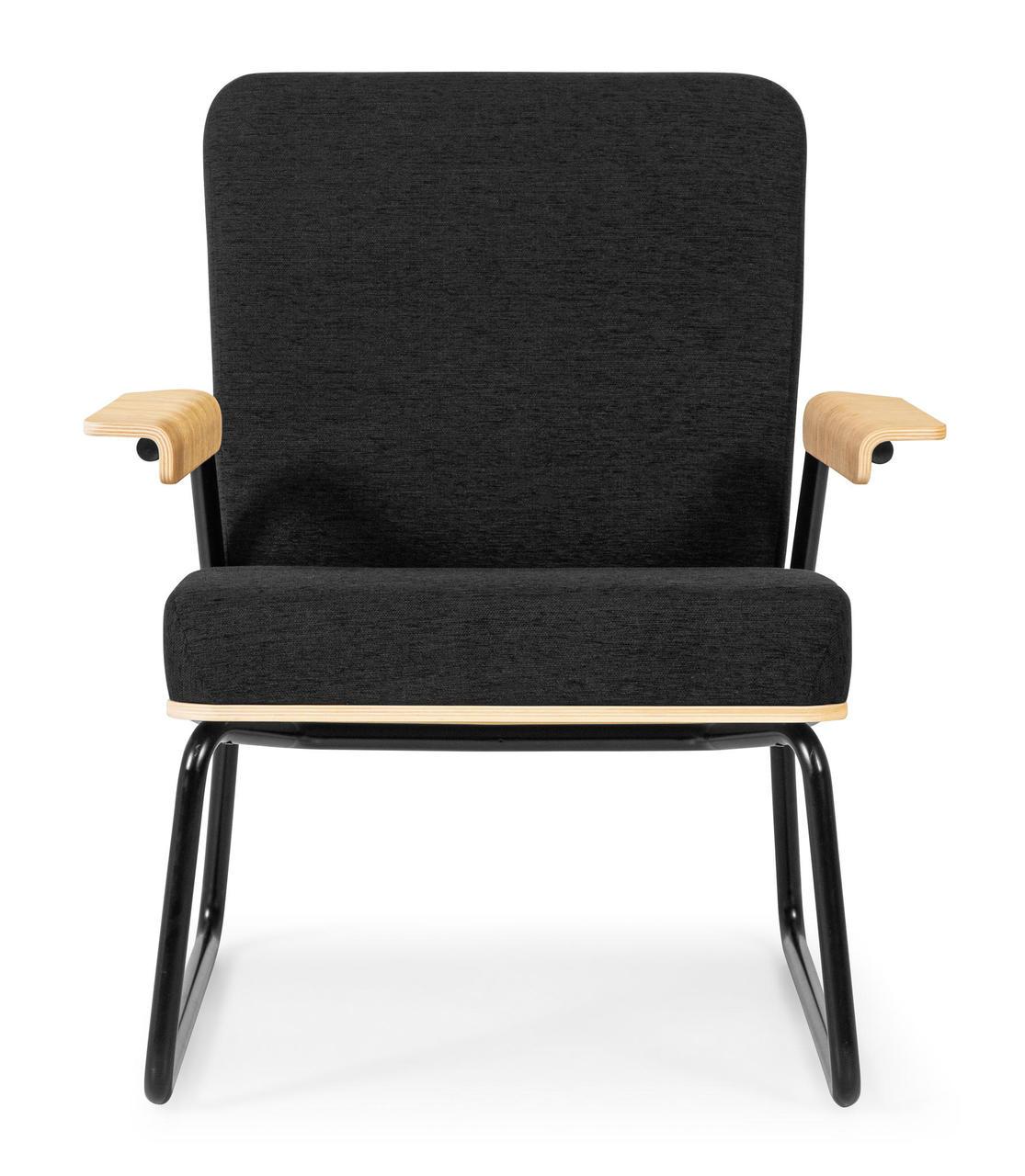 Stylischer Sessel im Retro-Design in schwarz kaufen